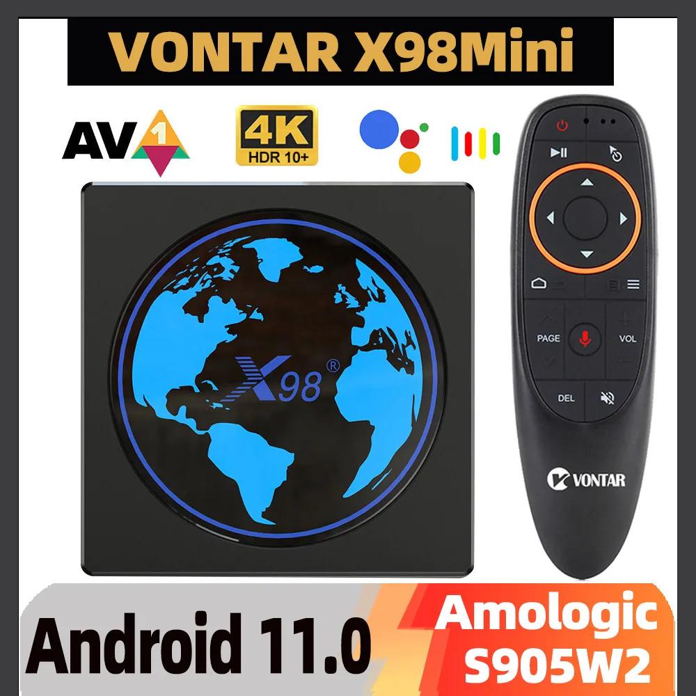 X98 ̴ ȵ̵ TV ڽ, Ʈ TVBOX ȵ̵ 11 4GB  64GB 32GB Amlogic S905W2 2.4G/5G  4K 60fps  ڽ X98Mini 2G 16G